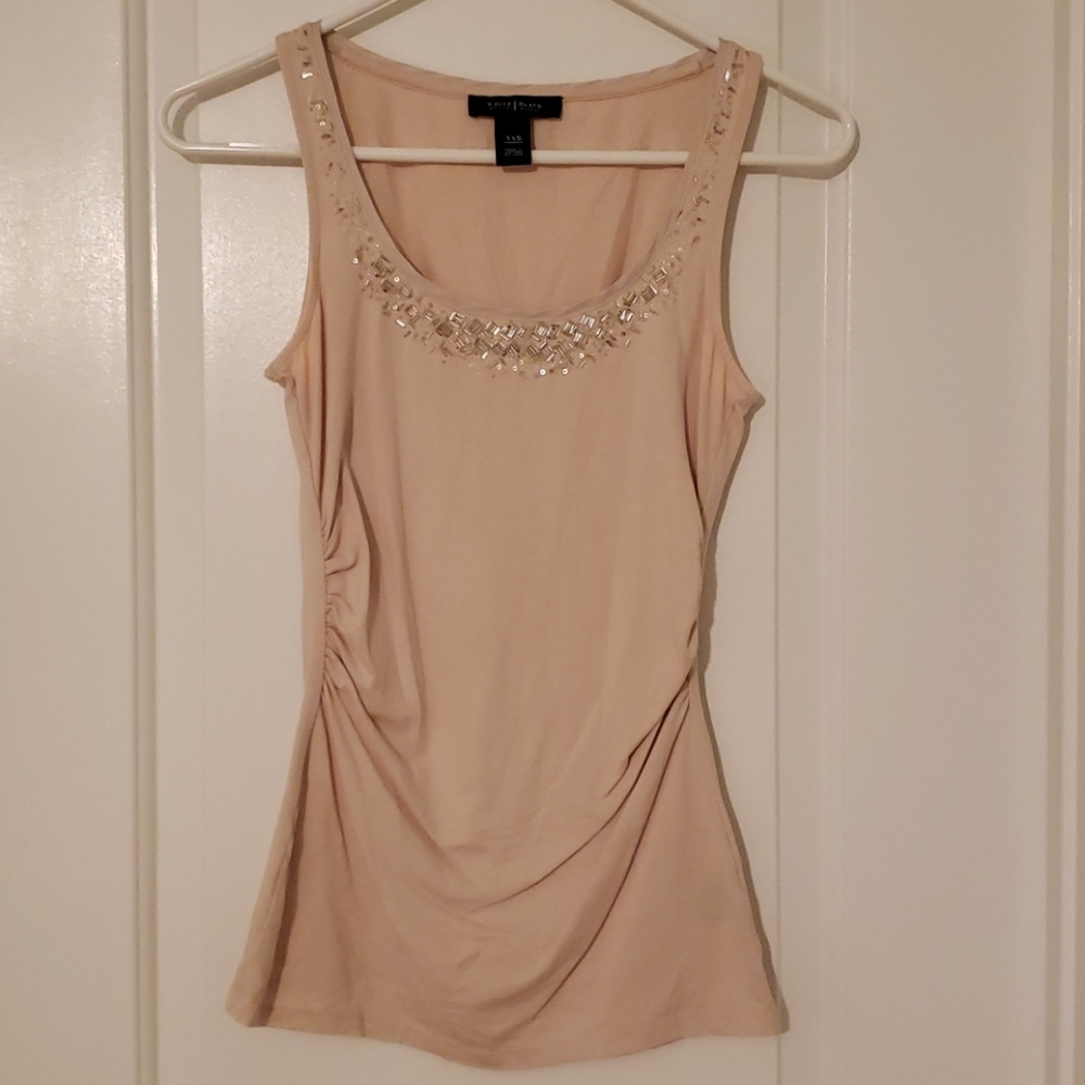 White House Black Market XXS jeweled top